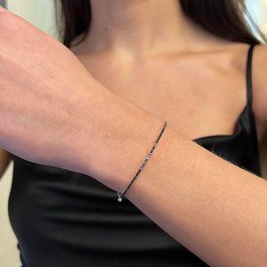 Messika 0.94Cttw Noir Black Diamond Bracelet 18K White Gold